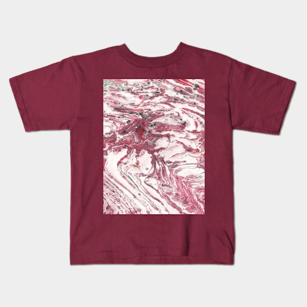 Marble volcanic eruption Kids T-Shirt by Crea Twinkles